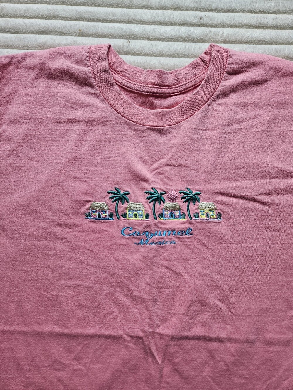 Vintage Destination Pink T Shirt
